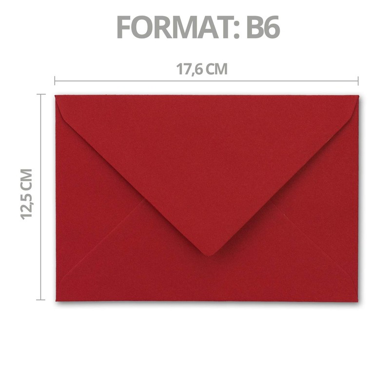 50 x B6 envelopes with gold inner lining, 12.5 x