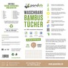 100 % bamboo kitchen roll, pack of 2, washable, environmentally-friendly