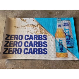 Budweiser Bud Light Next Beer Rubber Bar Mat Restaurant Floor Anheuser-Busch New
