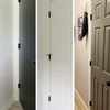 30 Pack Rounded Matte Black Door Hinges 3.5 Inch 5/8"