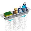 NiHome Extendable Over Sink Kitchen Organizer, Small Telescopic Brush Storage