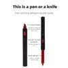 16pcs 2-in-1 Multifunctional Gel pen Knife, Retractable Blade and Pen,Safety
