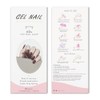 JMEOWIO Lámina de uñas de gel rojo vino, autoadhesiva, pegatinas