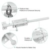 M METERXITY M METERXITY 1-Pack Slide Latch Lock 12 Inch Stainless Steel Gate Latch with Screws Slide Bolt Latch Brushed Barrel Bolt Latch for Door/Window/Toilet/Fence/Drawer [White]