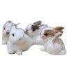 BWESOO White Mini Simulation Rabbit Plush, Cute Plush Rabbit Rabbit
