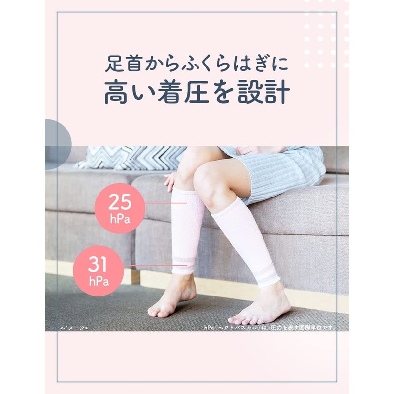 MediQtto Compression Socks Tadima Refre Sakura Pink
