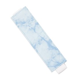 Adjustable Elastic Band Pen Holder for Two Pens, Pen Sleeve Pouch, Pencil Holder, Color PU Leather Pen Sleeve Case for Hardcover, Journals, Notebooks, Planners (Blue)