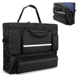 LUXJA Massage Table Bag Fits 24” to 30” Width Folding Massage Table, Massage Table Carrying Case with Accessory Pockets, Black