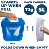 Water Carrier Camping Bottle Collapsible. 2 x 5L BPA FREE