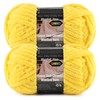 Lpalats Bright Yellow Super Bulky Chunky Chenille Yarn - 2