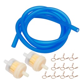 Fuel Line Hose Tubing Petrol Pipe Filter Clamps for ATV Dirt Bike Go Kart Most Scooter Moped Pocket Bike Motorcycle Parts Gas Line
