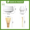 CHEHILL Juego de 5 Batidor de Matcha y Tazón, Kit