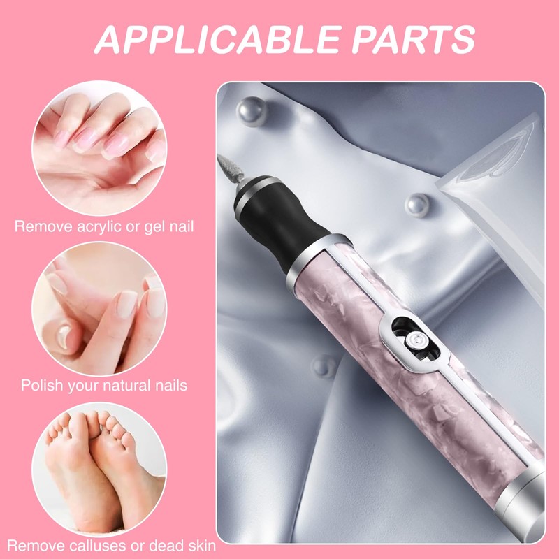 Bettinay 4 Speeds Nail Grinder for Thick Toenails Set, Electric