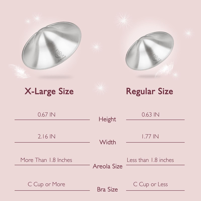 Boboduck 999 Silver Nipple Covers Breastfeeding - The Original Silver