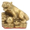Brass Tiger Statue Sturdy Durable Brass Attract Wealth Fortune Easy