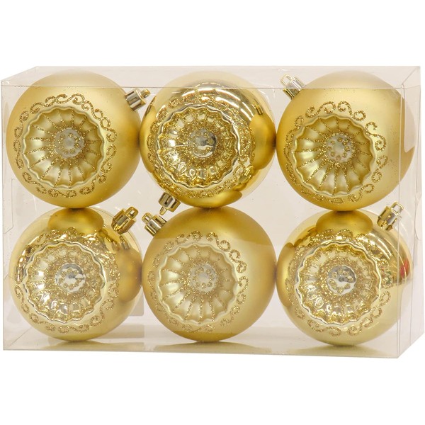 National Tree Company First Traditions Christmas Tree Ornaments, Metallic Gold