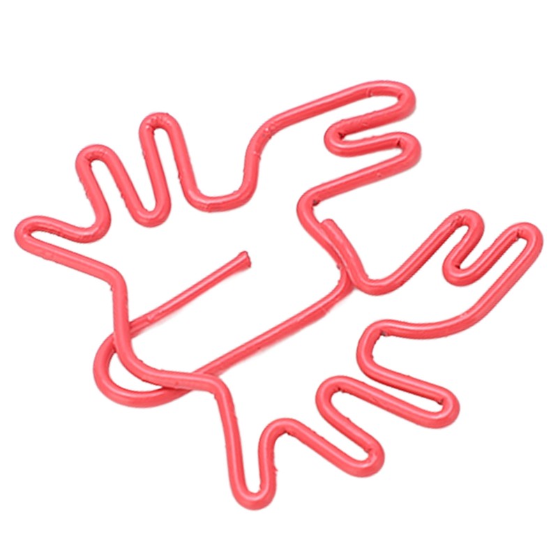 100Pcs Kids Paper Clips Crab Style Metal Exquisite Color Wide