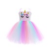 Tante Tina Unicorn Princess Girls' Dress Costume with Rainbow Tutu