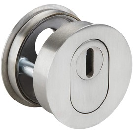 GedoTec® Safety rosette Protective rosette with Cylinder protection Protective rosette couple Flat 1 mm high V2A Stainless mat PZ - Profile cylinder Made in Germany