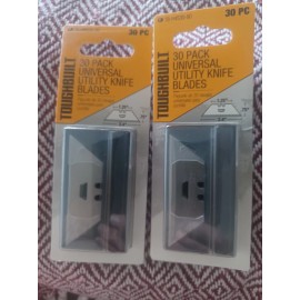 TOUGHBUILT Lot of 2 ToughBuilt® Utility Knife Blades 30 Packs - 60 Blades Total