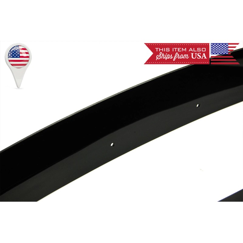 SDeelCase Black Decklid Wing Gurney Flap Wickerbill For 10-13 Chevy
