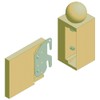 CAFORO Universal Wood Bed Rail Hook Plates - Set of