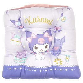 Morishita Sanrio Kromi-chan Chair Cushion, 11.8 x 11.8 inches (30 x 30 cm), Children, School, Kindergarten, Girls, Character Goods, Purple 4620815