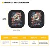 Quelytytrip Eagle Flag Print 2PCs Car Windshield Sun Shade,Blocks 99%