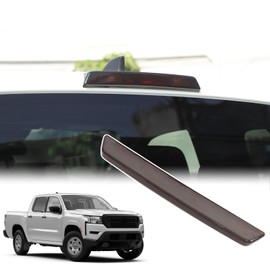 Bekantogy Car Third 3rd Brake Light Cover Trim Compatible with Nissan Frontier 2022-2025 Brake High Mount Stop Light Protective Cover Protective Blackened Taillights Cover Exterior Accessories