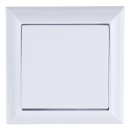 REV PlanoLuxe 0511472777 Surface-Mounted On and Toggle Switch, White