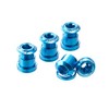 Reverse Aluminium Chainring Bolts (Set of 4) Light Blue