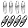 8Pcs Anti Theft Zipper Clips Small Double Carabiner Clip Alloy