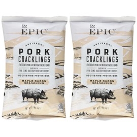 EPIC PORK RINDS AND CRACKLING Maple Bacon Crackling 2.5 OZ pack of 2