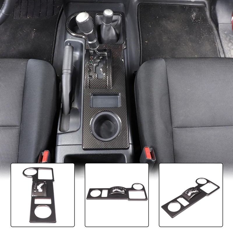 Aunginsy Central Control Gear Shift Panel Cover Cup Holder Trim
