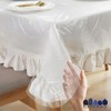 Pre-Cut Clear Plastic Disposable Tablecloth - Rectangular Covers Coreless Roll