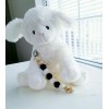 "Handmade" White and Black Pacifier Clip