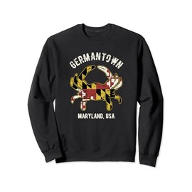 Germantown Maryland USA Crab Vintage Distressed Style Design Sweatshirt