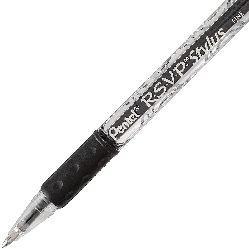 Pentel R.S.V.P. Stylus Ballpoint Pen (BK90LBP2A)