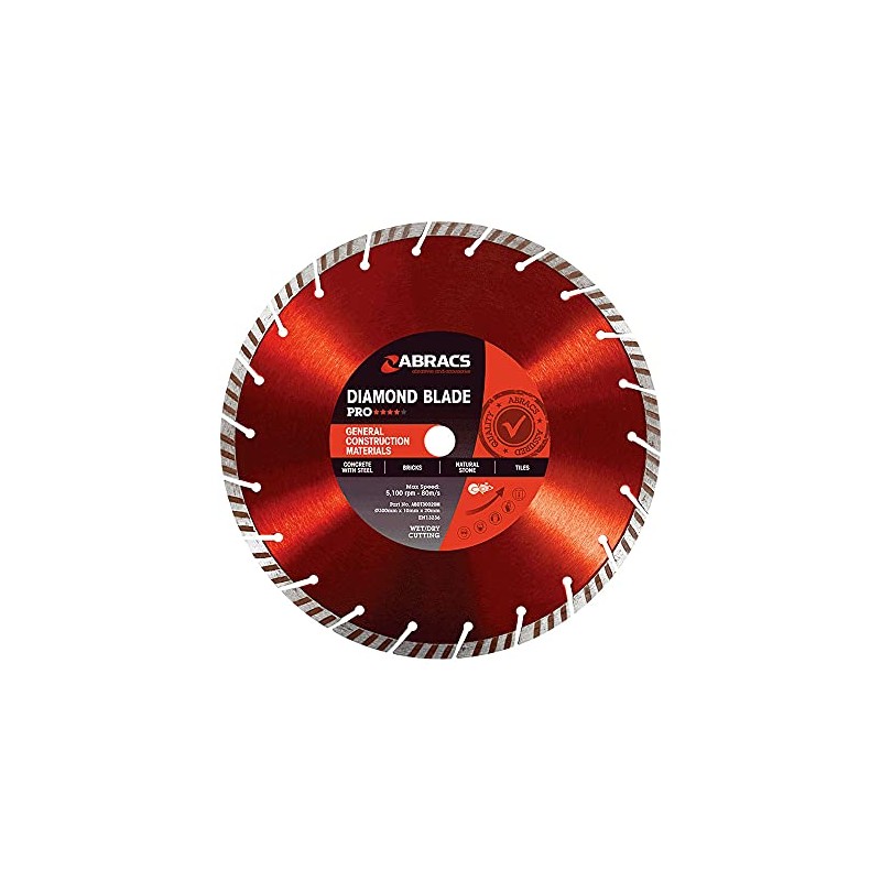 Abracs ABDT125M Diamond Blade - 125mm x 10mm x 22mm