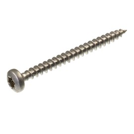 SECCARO Chipboard Screw 4 x 45 mm Stainless Steel V2A VA A2 Fully Threaded Wood Screw TX/Hexalobular Pack of 150