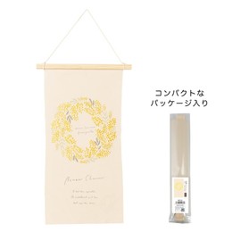 Greenhouse Embroidered Tapestry Large Mimosa Wreath 4872-A, mimosa wreath