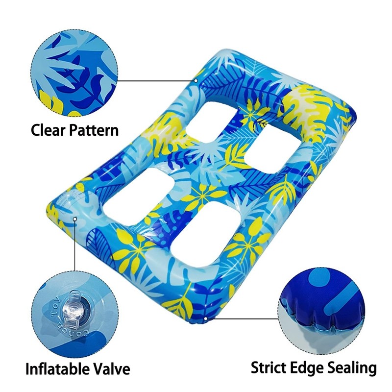 Inflatable Water Hammock, Pool Air Mattress 115 x 80 cm