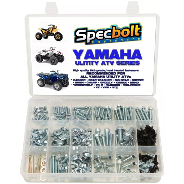 Specbolt 250pc YAMAHA UTILITY ATV Bolt Kit Kodiak Grizzly Big