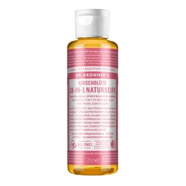 Dr. Bronners | 18-in-1 Natural Soap Cherry Blossom | Organic Liquid Soap | Cherry Blossom | Shower Gel, Hand Soap, Shampoo and Much More | With Organic Coconut, Olive and Jojoba Oil | 120 ml