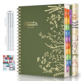 hi!SCI Jun 2025-Dec 2026 Academic Monthly Weekly Daily Planner for School, 19 Months Calendar 25-26 Planning Book with Colorful Tabs, 8.5" x 11" Mid Year College Organizer for Student Teacher (Sage Green)