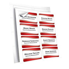 Office Depot Name Badge Labels, 2 1/3in. x 3 3/8in, White, Pack of 160, OD98843