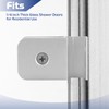 Glass Shower Door Hinge, Aluminum Silver Door Mount Hinge Fits
