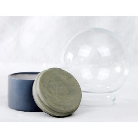 Snowglobe for You 40054 DIY Snow Globe Do It Yourself with Glass Ball and Polyresin Base Grey - 100 mm Diameter