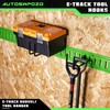 AUTOSwpozo 2-Pack E-Track Heavy Duty Shovel/Tool Hanger, E Track Hooks