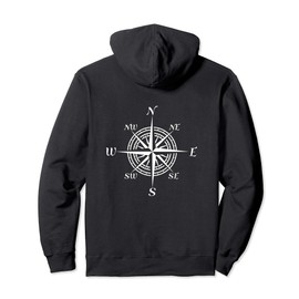 Compass Rose Nautical Pullover Hoodie
